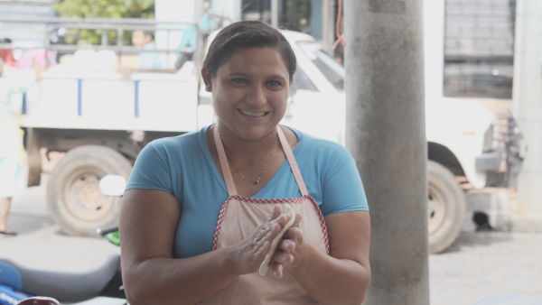 A $1,000 Kiva loan helped Margarita to buy corn, gas, and firewood, to make and sell tortillas.