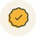 Icon of a verification checkmark - Kiva