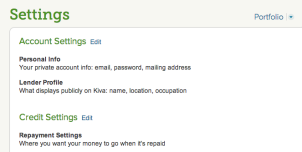 Your Kiva Account Settings Just Got That Much Simpler
