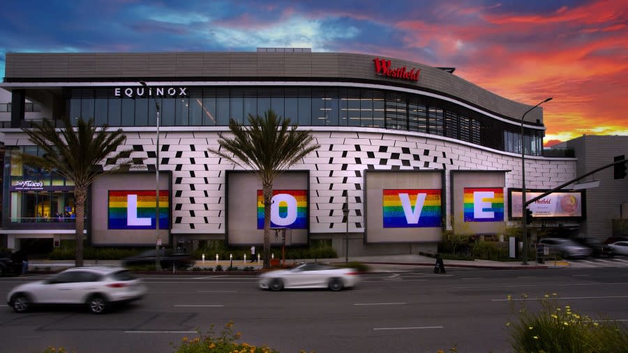 Century City Mall Equinox Rainbow Pride