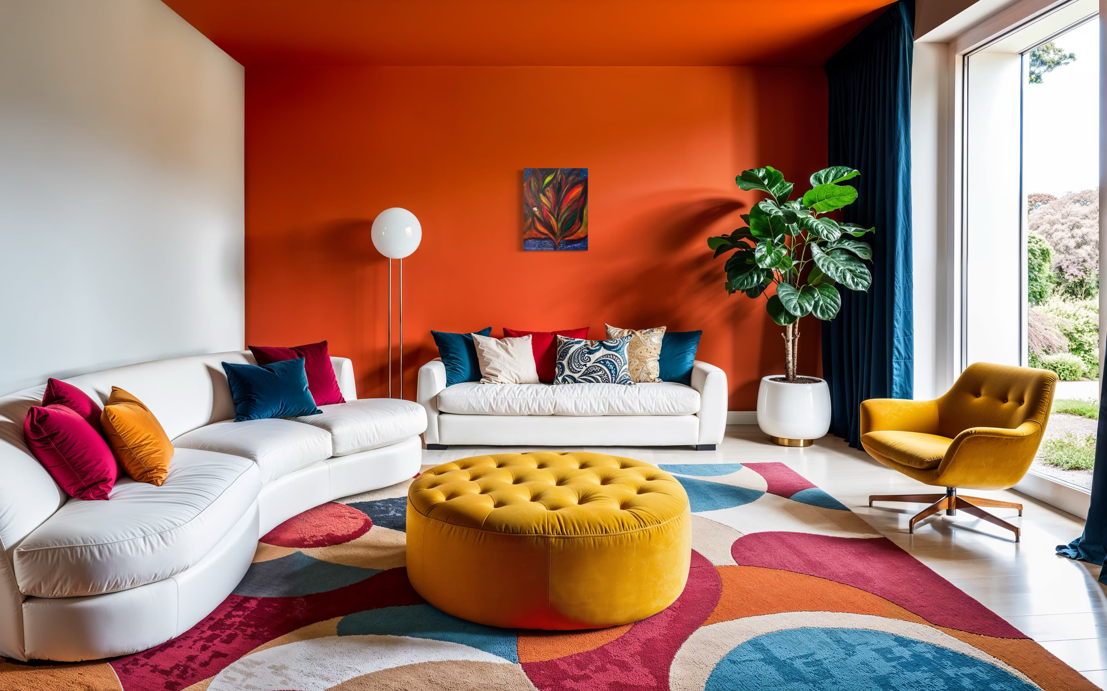 “Charred Rainbow Tree of Life” – Original Acrylic Painting on Canvas (22x28)