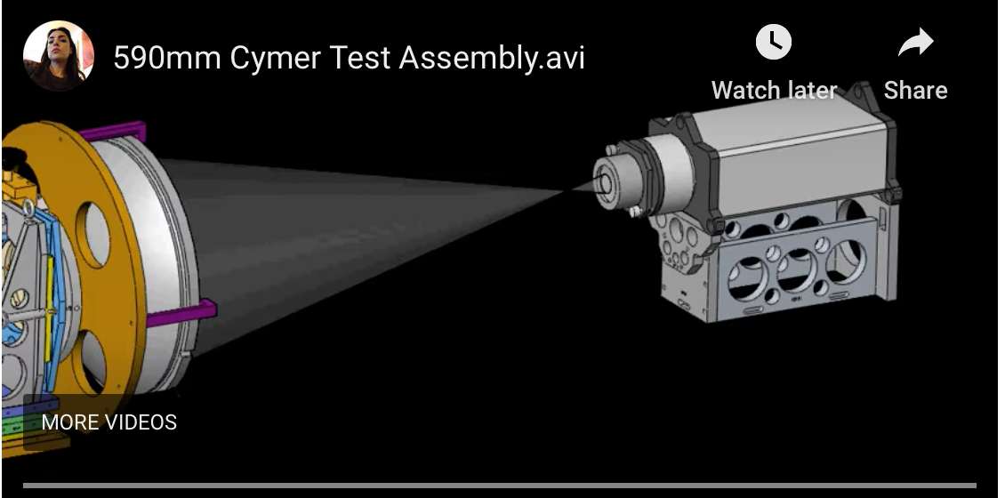 590mm Cymer Test Assembly