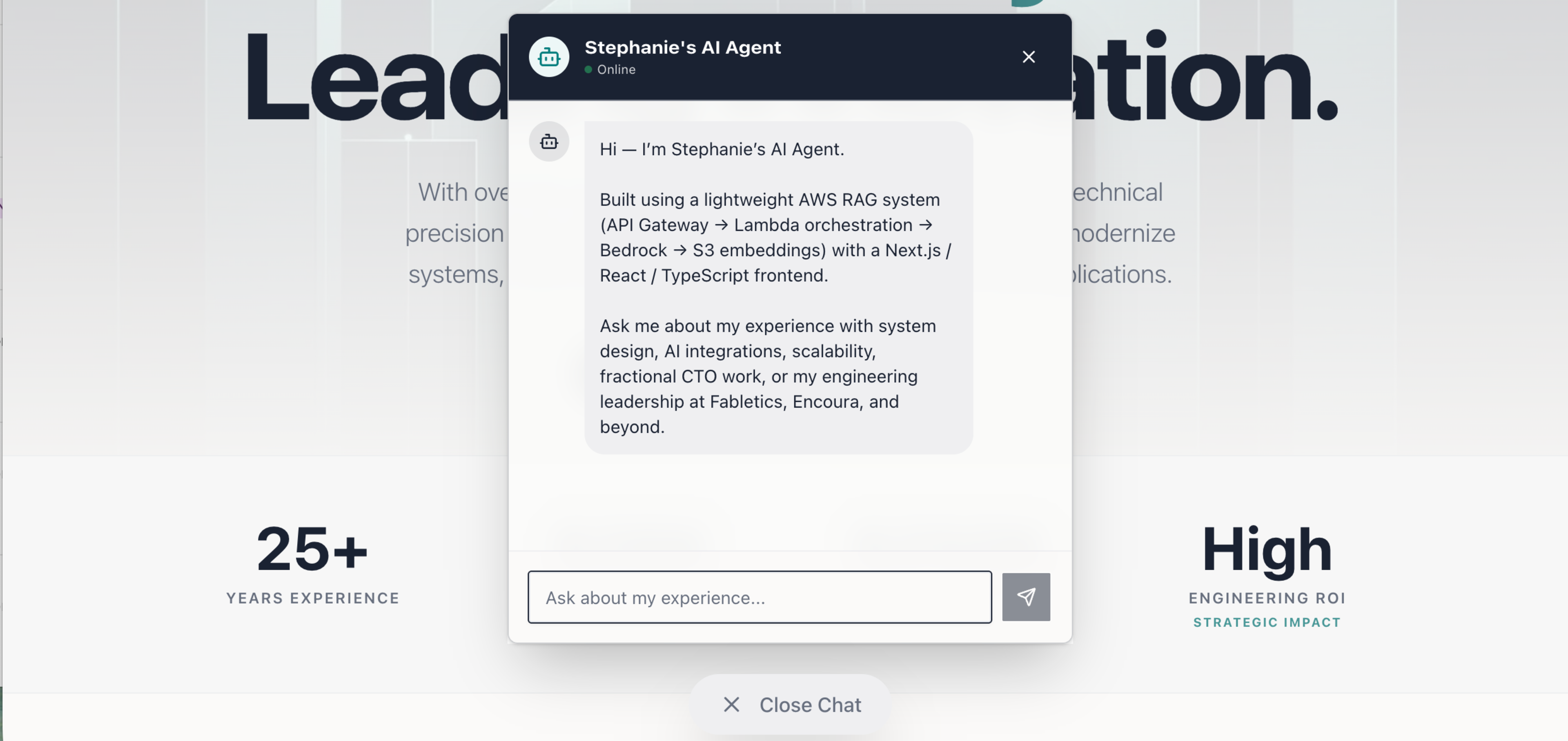 stephanie-spanjian-ai-knowledge-agent-rag-aws-bedrock