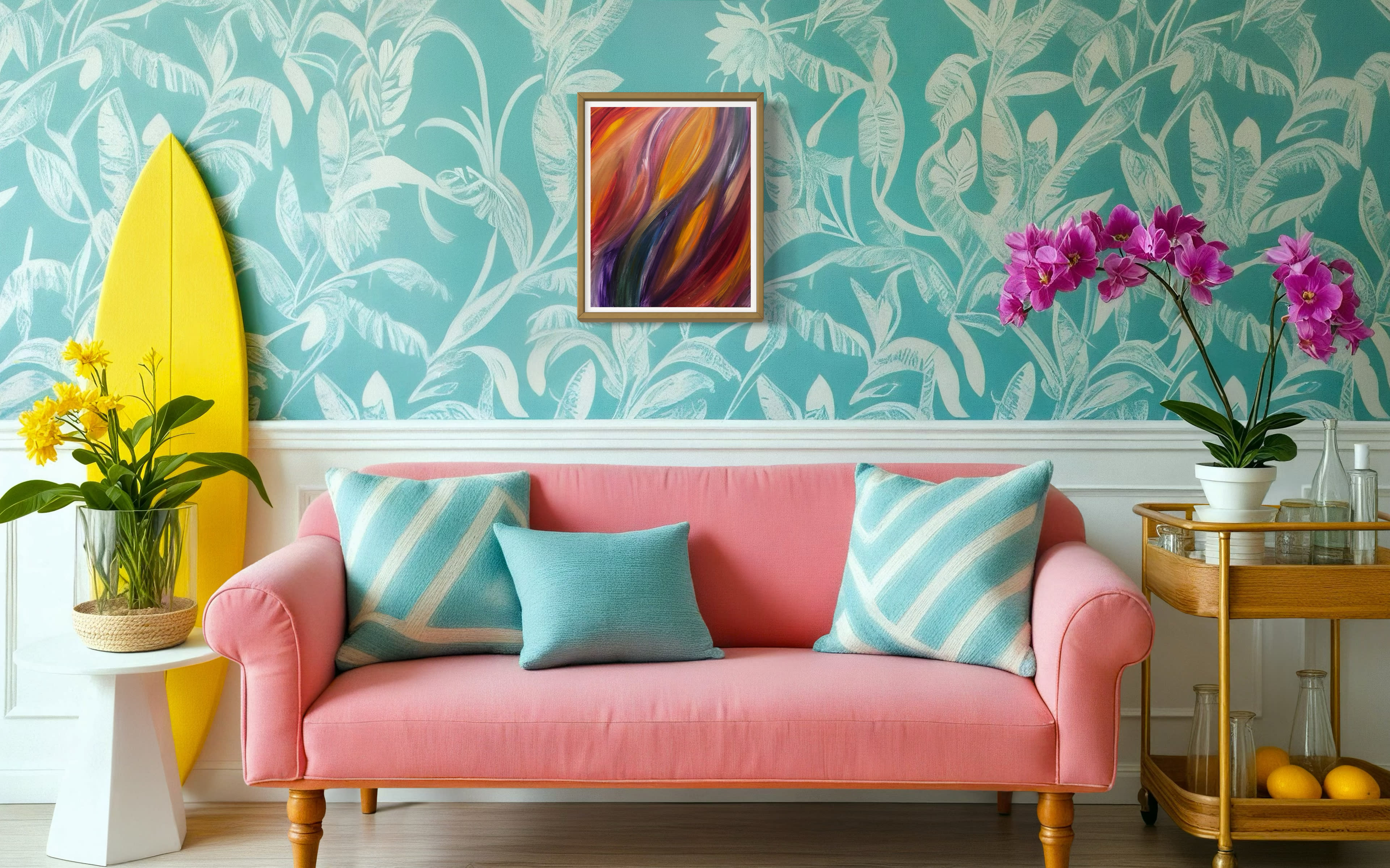 “Immersing Myself In It” – Original Acrylic Painting on Canvas (16x20)