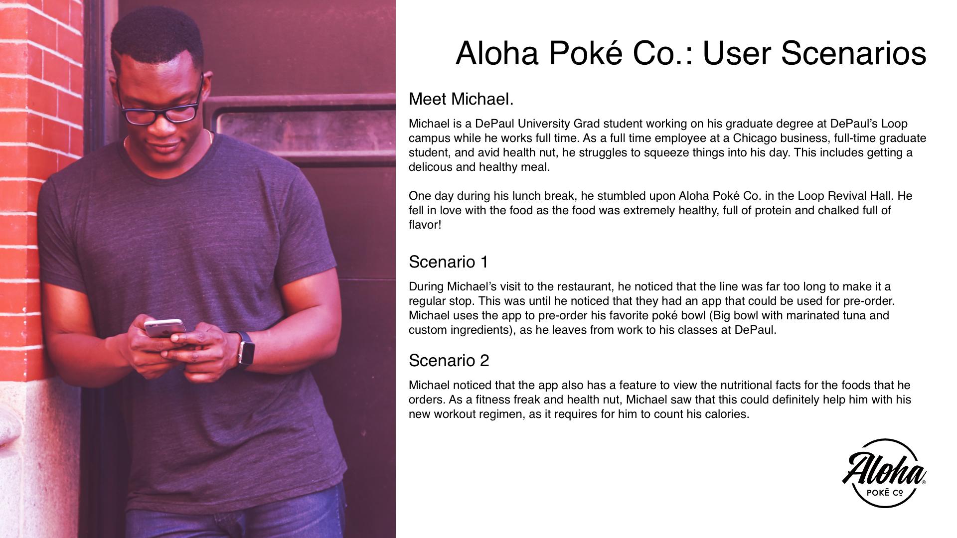 Aloha Poke Persona - Michael