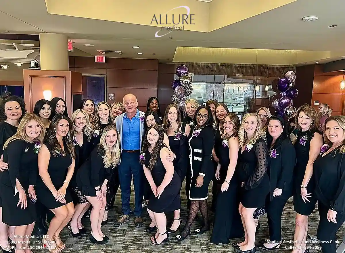 The Allure Medical team together in the clinic