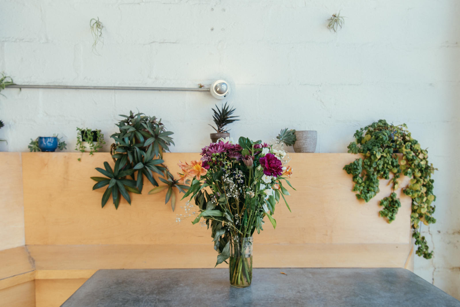 The interior design of Sey Coffee in Bushwick