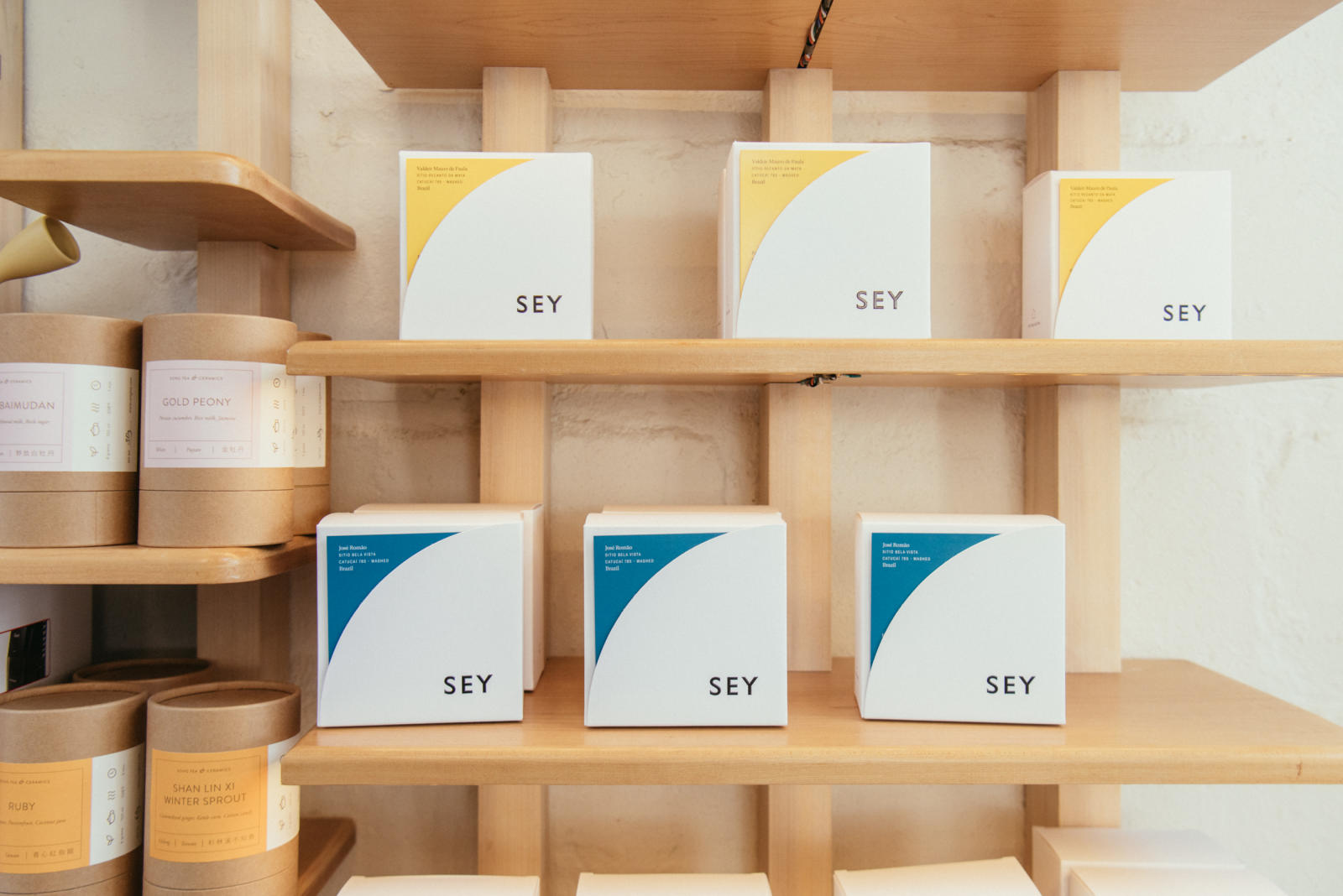 Package design for Sey Coffee's coffee beans