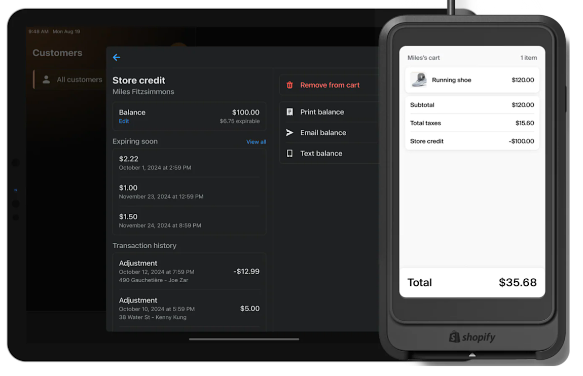 Shopify POS Store Credit