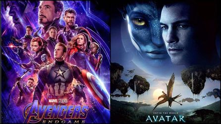 Avengers and Avatar film posters