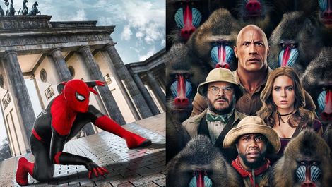 Spider man and Jumanji film photos