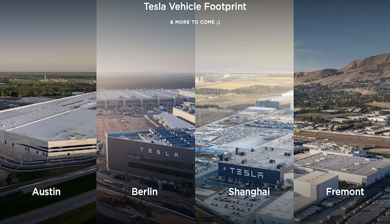 Tesla factories from around the world