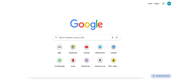 Google's homepage