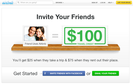 Airbnb invite your friend early promotion