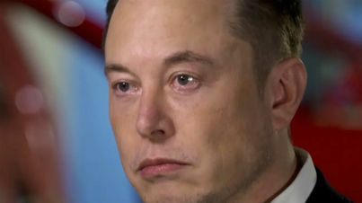 Elon Musk looking sad photo