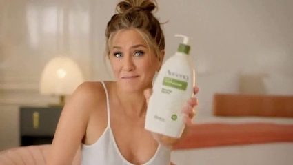 Jennifer Aniston advertising Aveeno