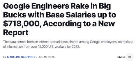 Google engineers earnings headline