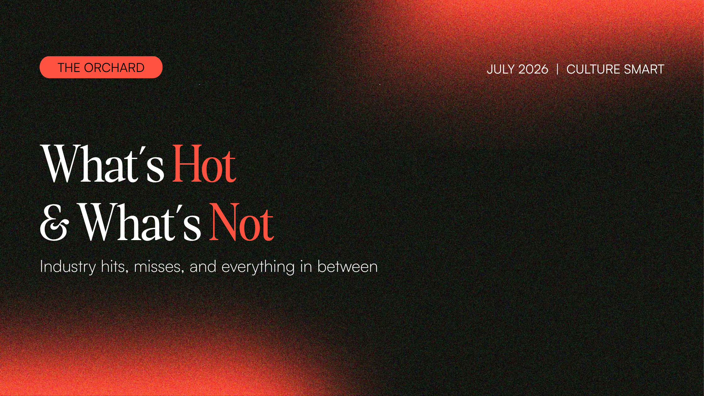 What's Hot Website Banner