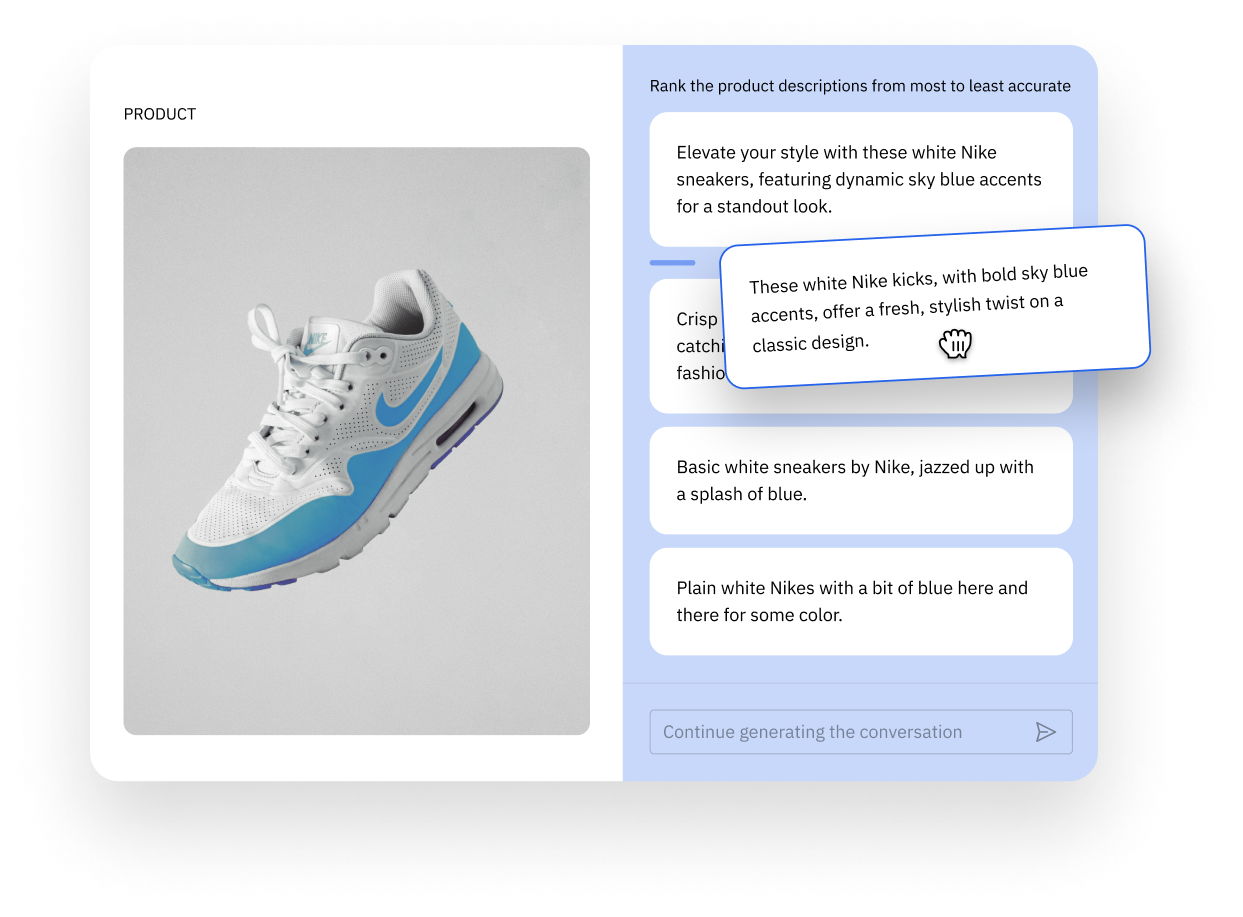 Enrich your products with  descriptions that convert customers