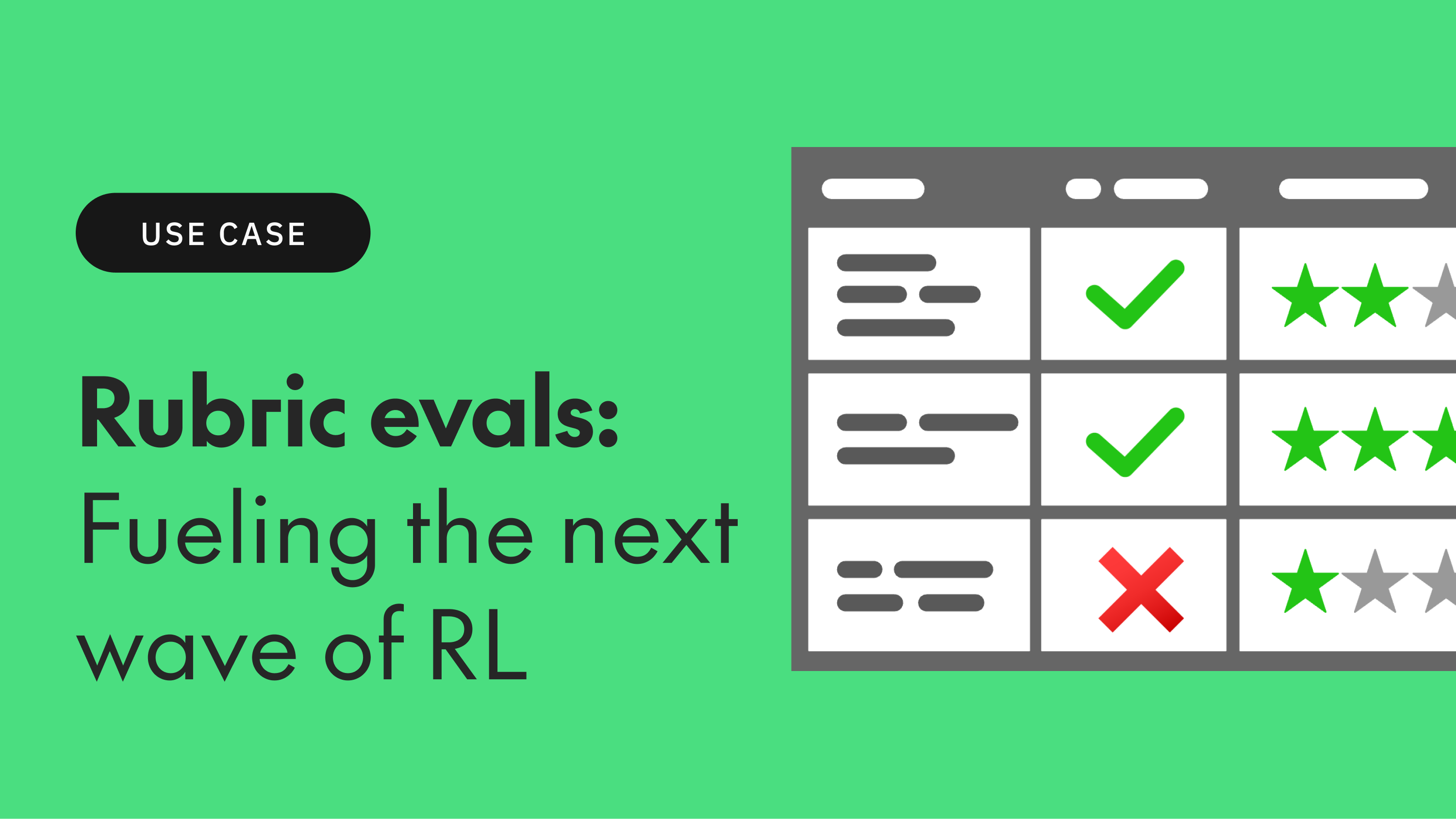Guide to embracing rubric-based evaluations for advanced RL
