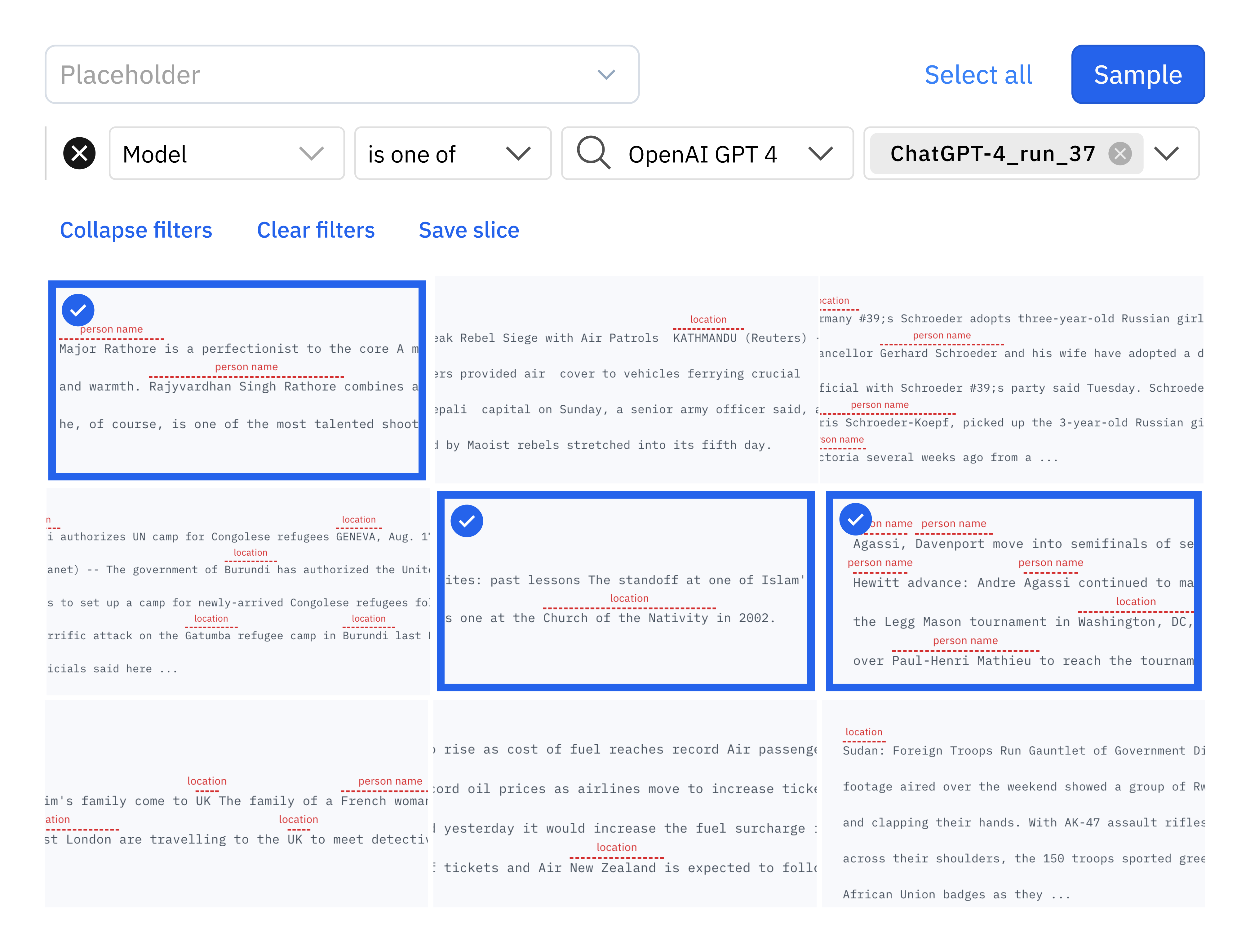 Explore datasets using AI insights