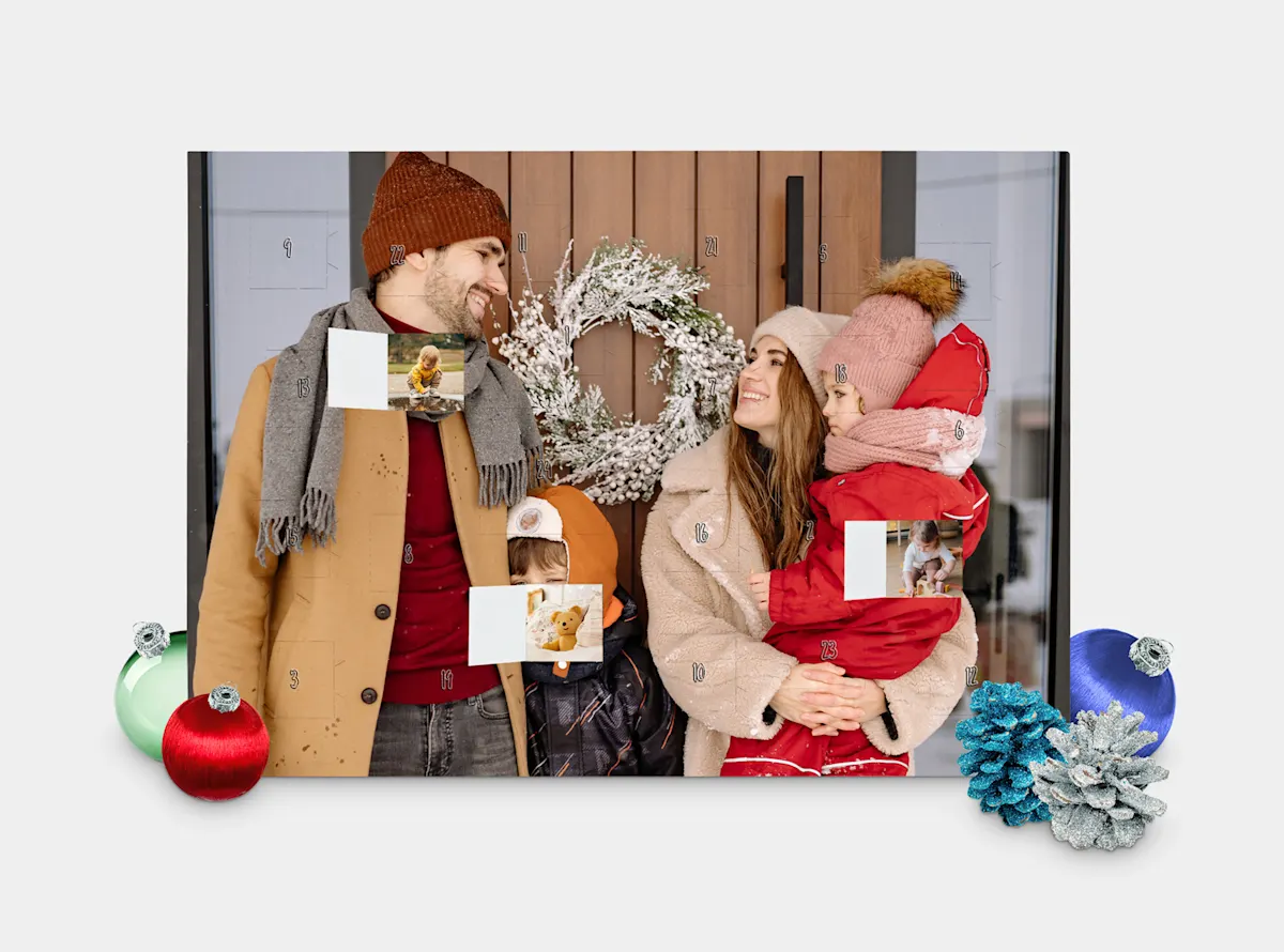 Foto-Adventskalender mit Türchenbildern ohne Schokolade undefined