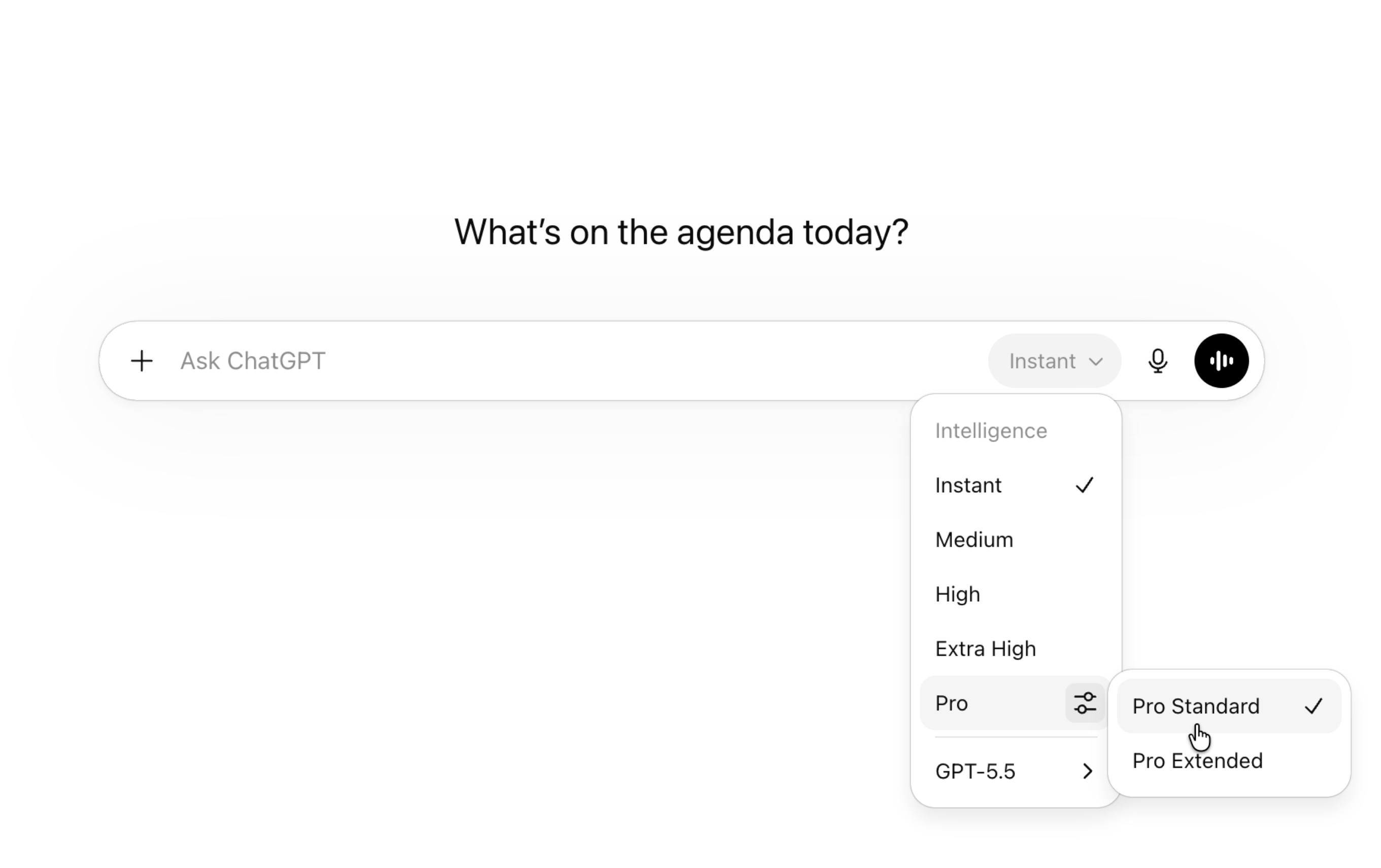 Simplified model picker
