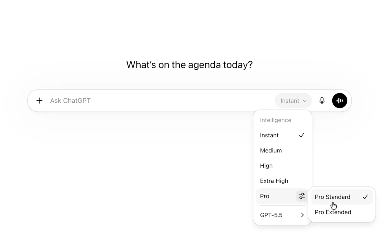 Simplified model picker
