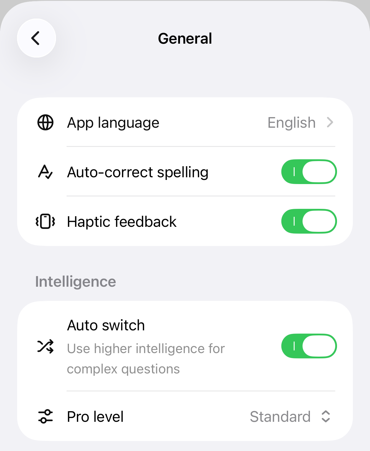 Mobile auto-switch setting