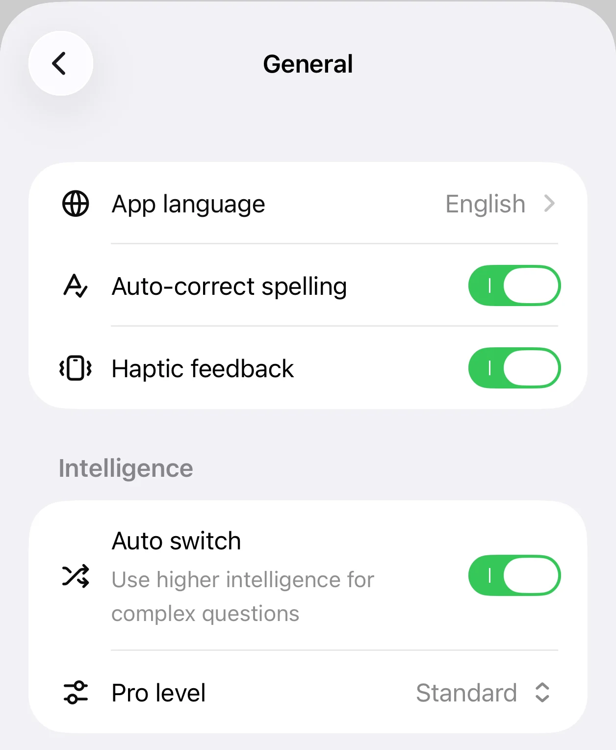 Mobile auto-switch setting