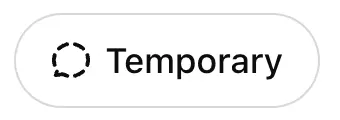 ChatGPT Temporary chat button