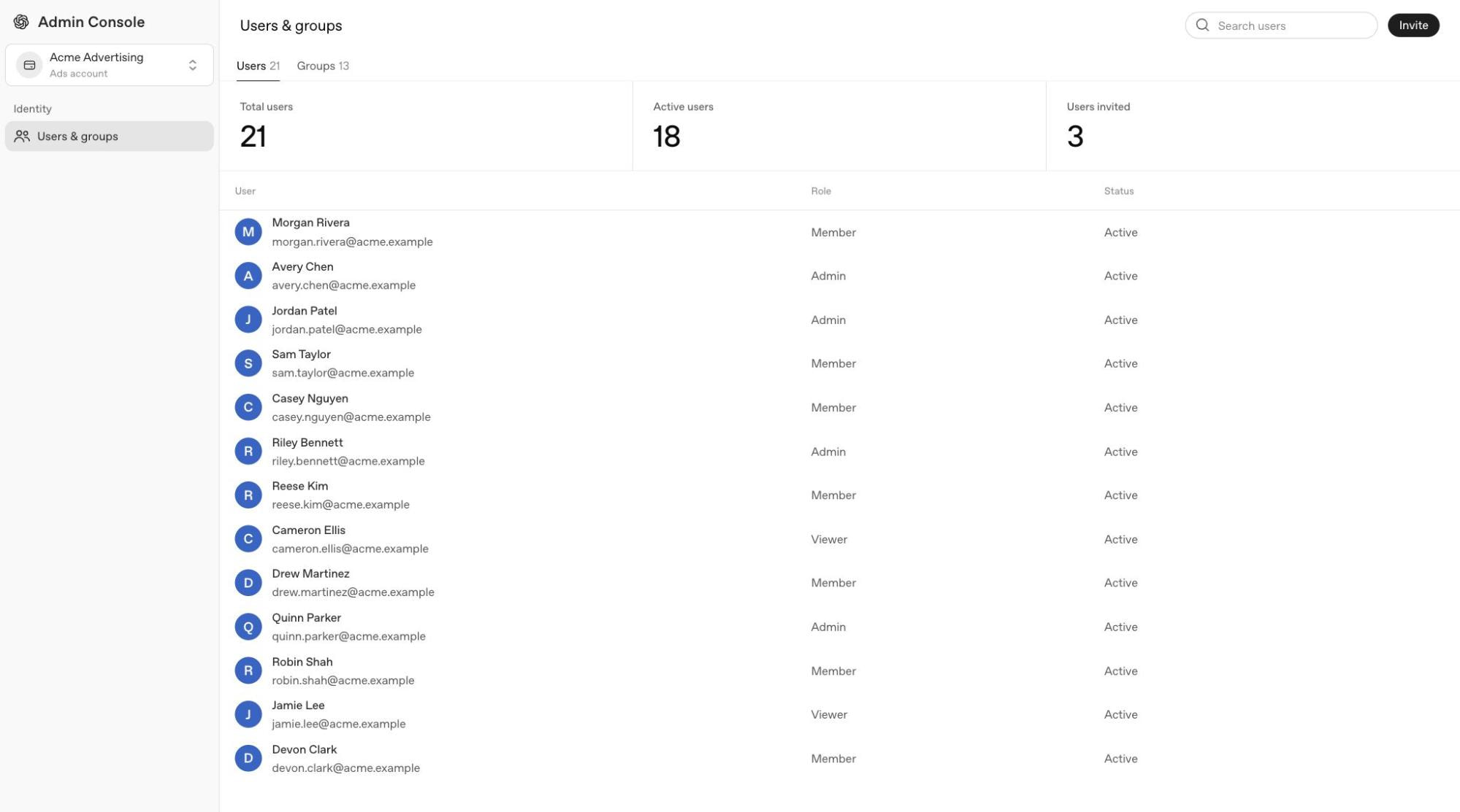 拡散垢③ページ 広告マネージャーの ID とアクセスの管理 | OpenAI Help Center