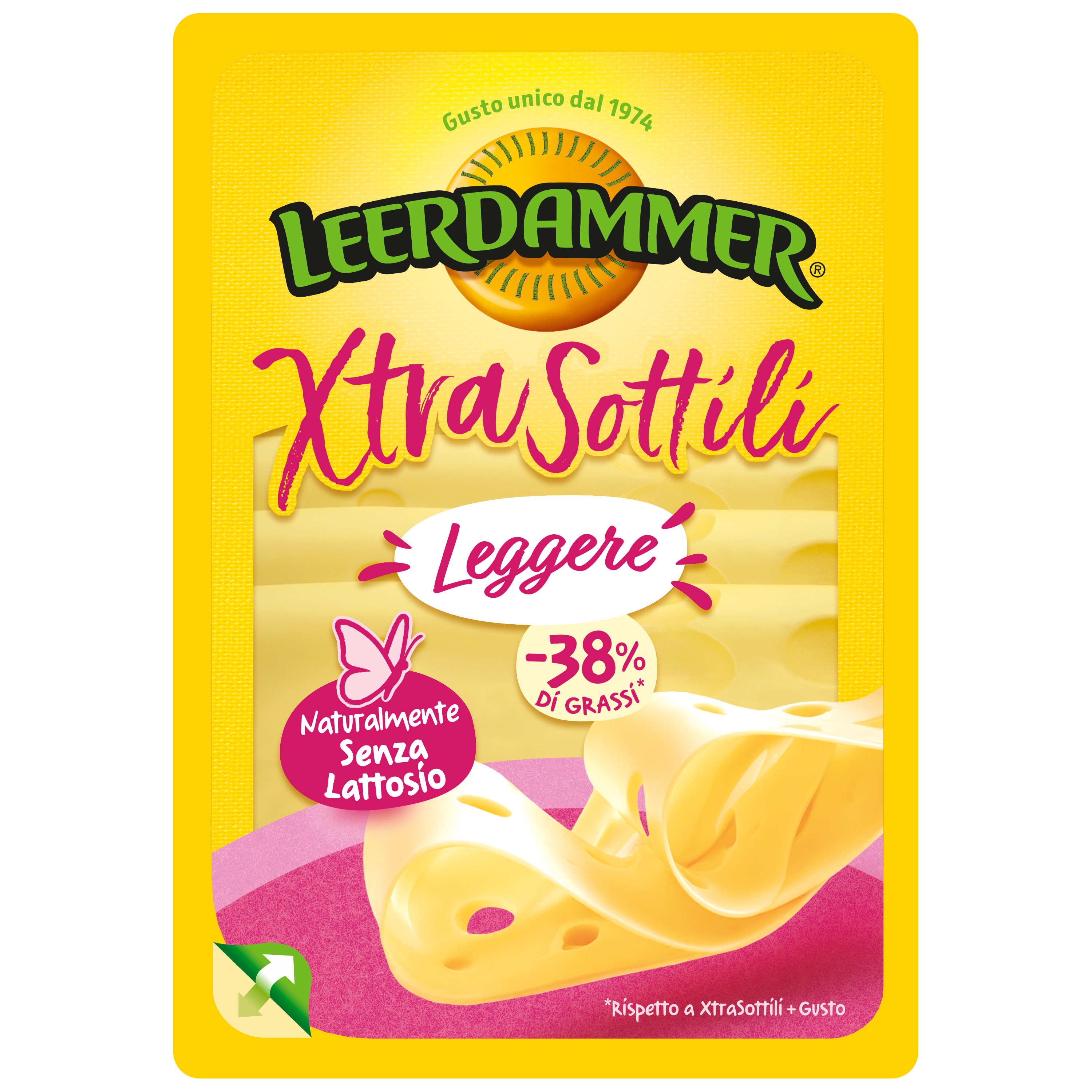 Leerdammer Fette XtraSottili Leggere