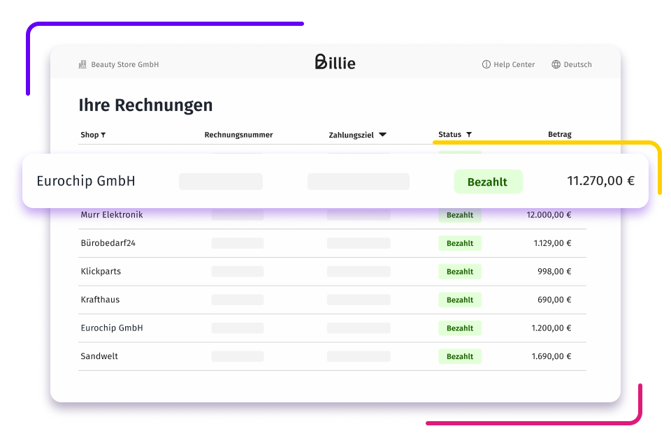 DE FeaturePage Buyer Portal Functionality Step1