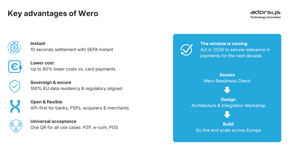 Key advantages of wero