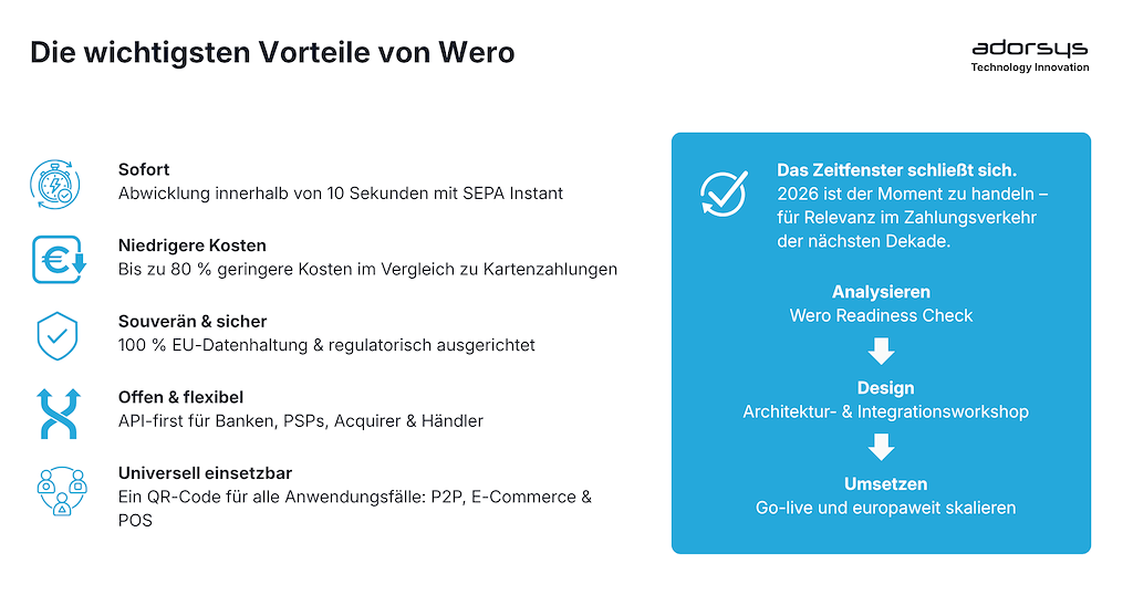 Key advantages of wero