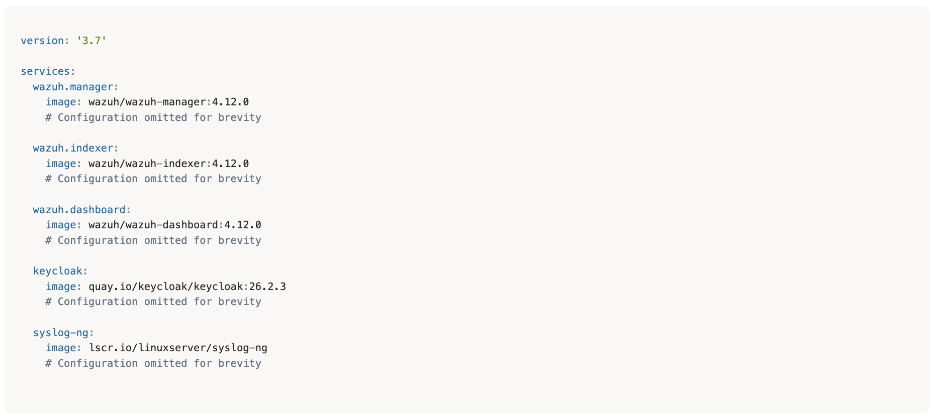 Docker compose setup de