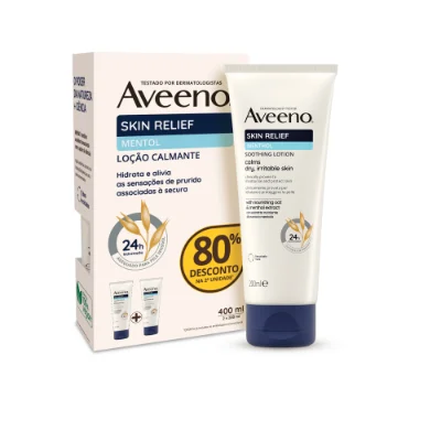 AVEENO® Skin Relief Loção Calmante com Extrato de Mentol Oferta x2