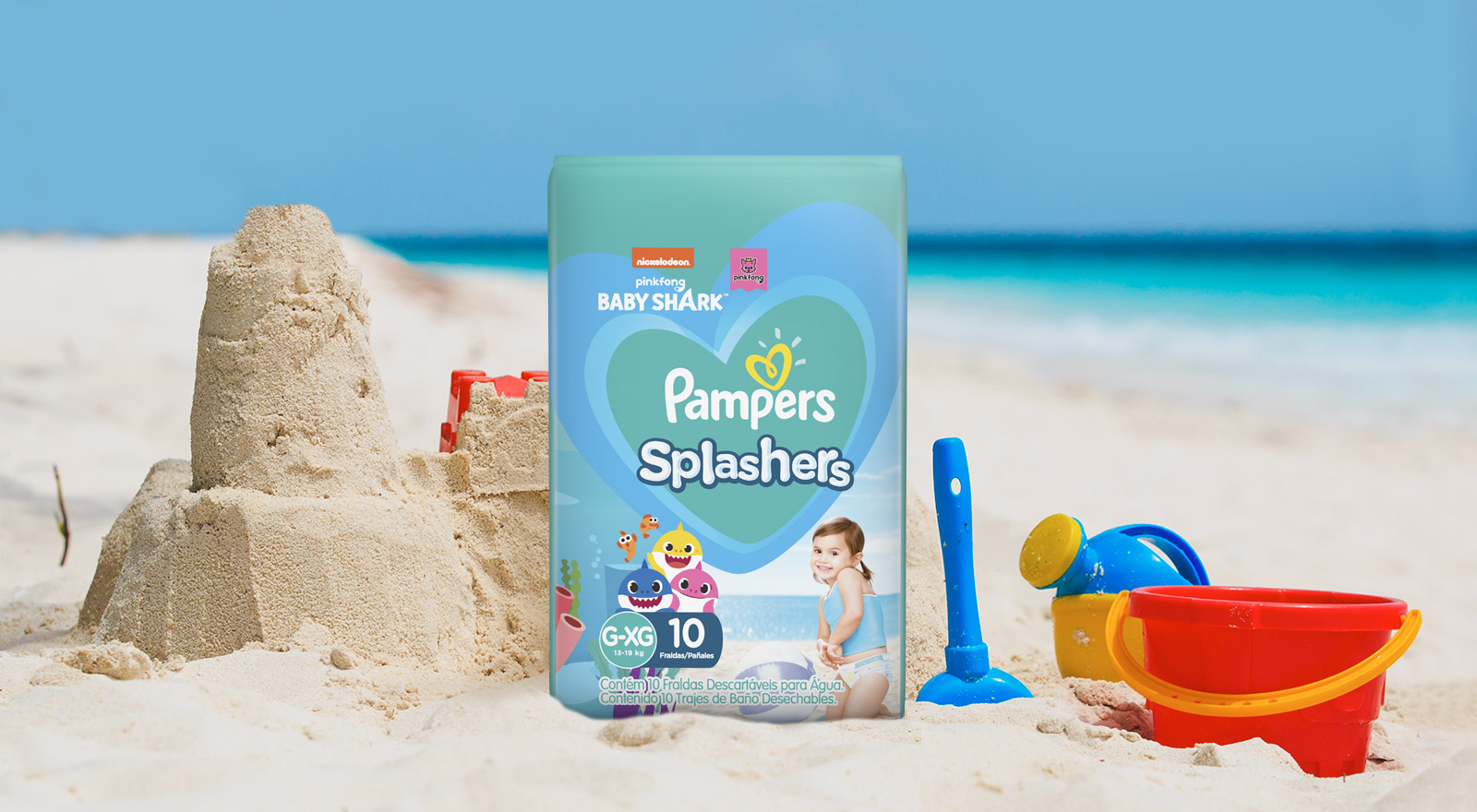 Costumino Pannolino Pampers Splasher Pannolini Da Bagno Misura