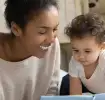  Bebé aprendiendo palabras y rimas