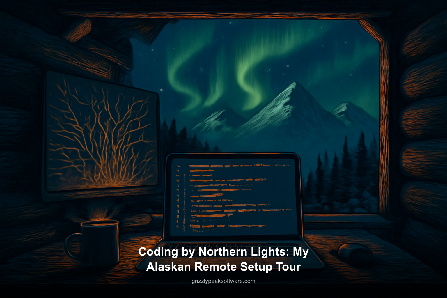 Coding by Northern Lights: My Alaskan Remote Setup Tour