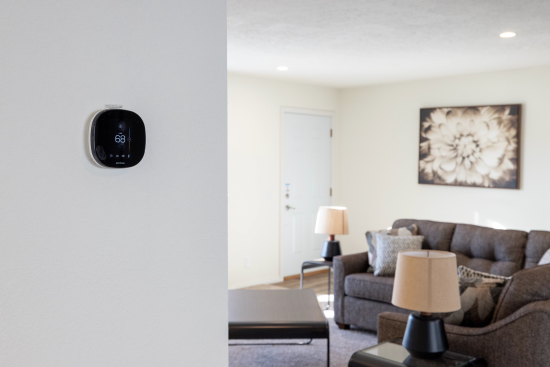 ecobee in Clayton Built living room