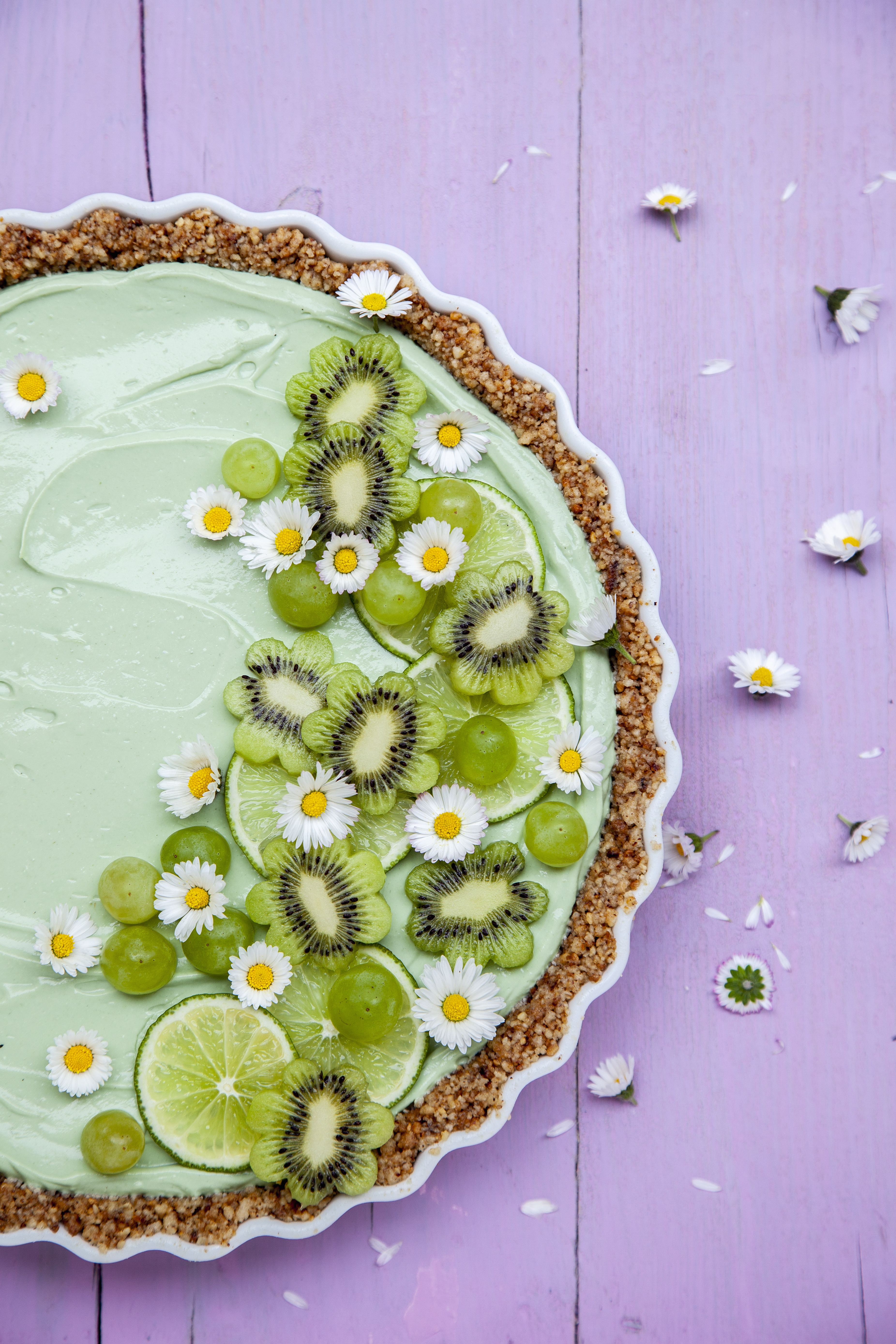 Fruity Torte with Daisies