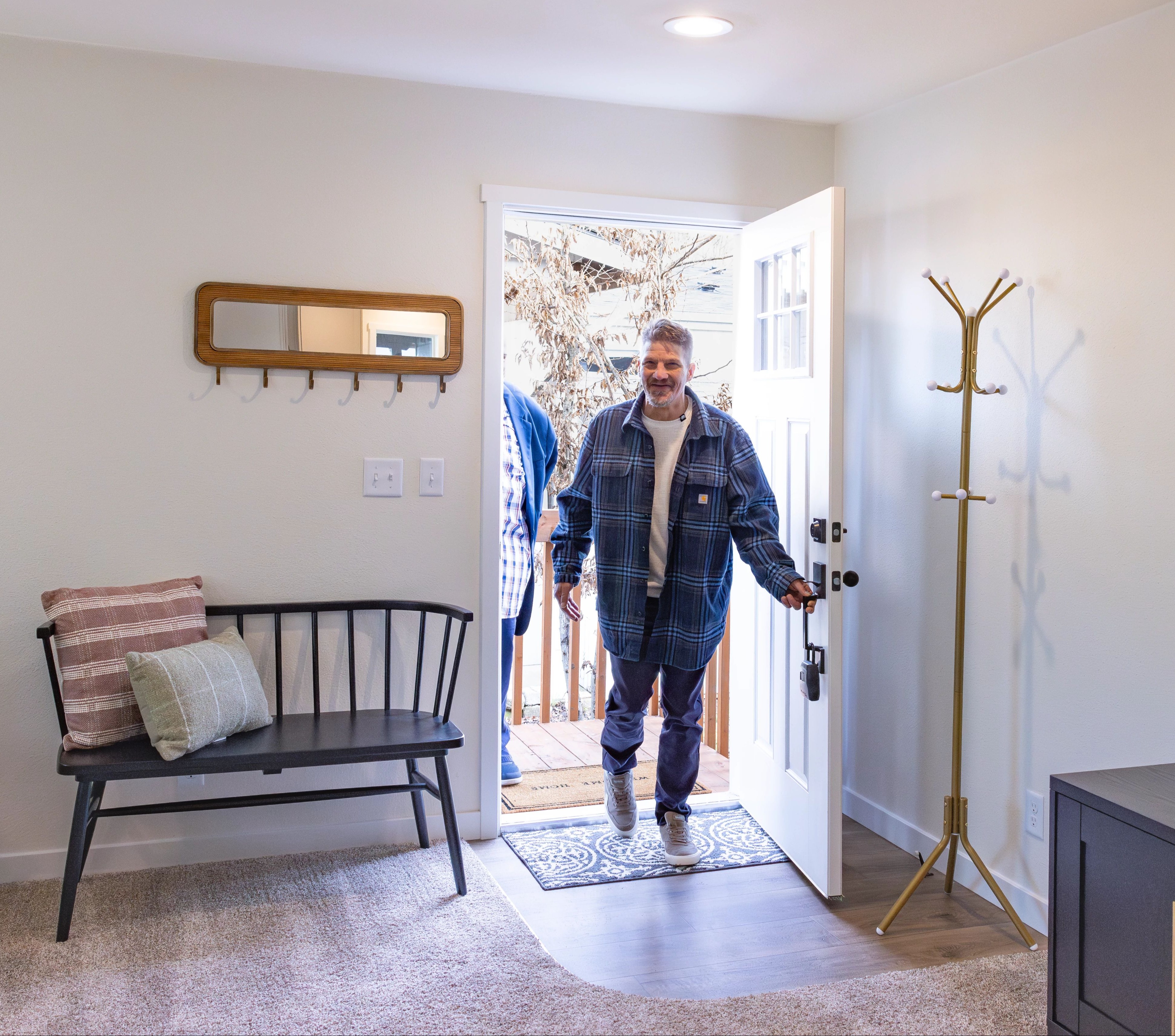 Family Promise client steps into new home