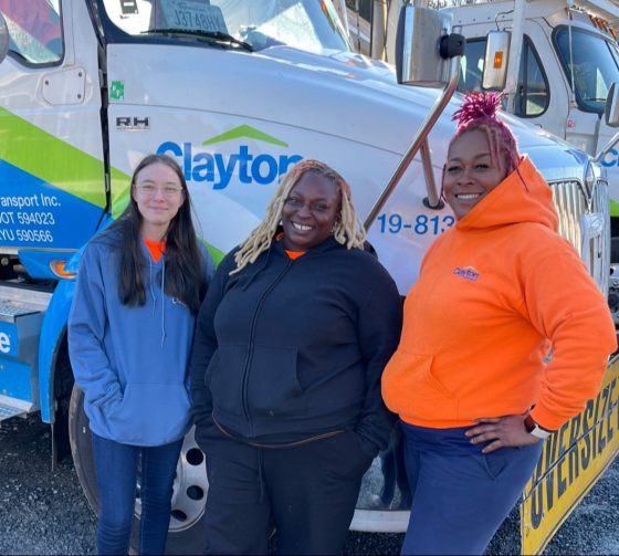 Clayton Connect female driving team