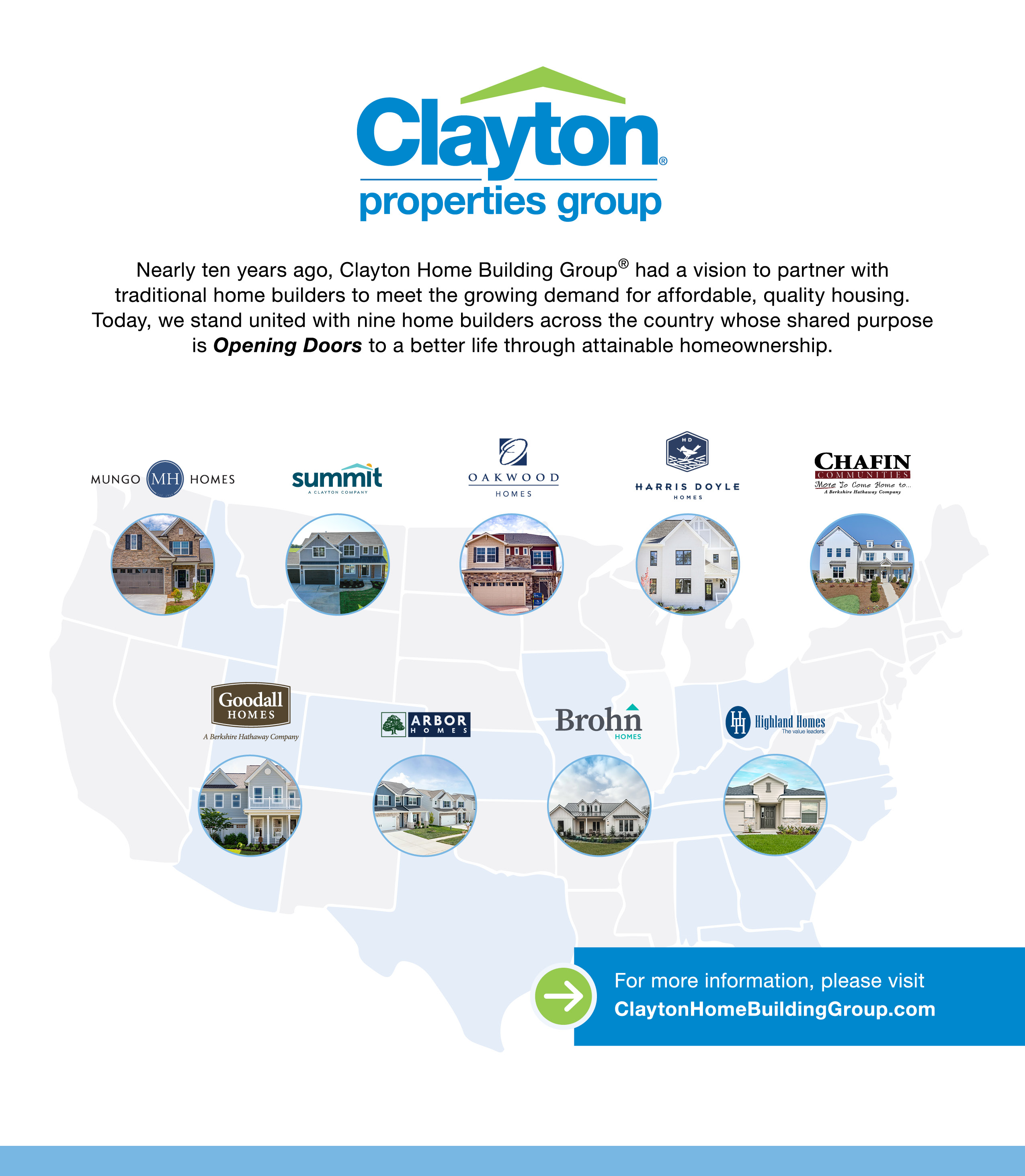 Clayton Properties Group logos graphic