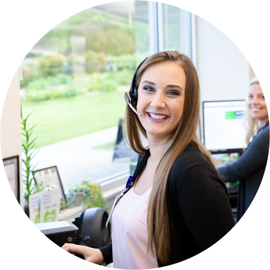Call center team members