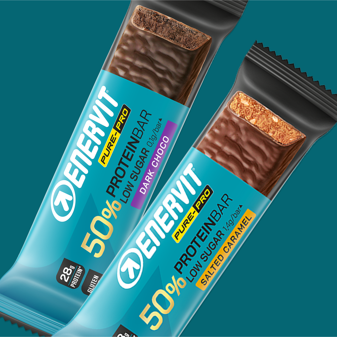 Enervit Box 25 The Protein Deal Protein Bar Crunchy Hazelnut 25x55 G