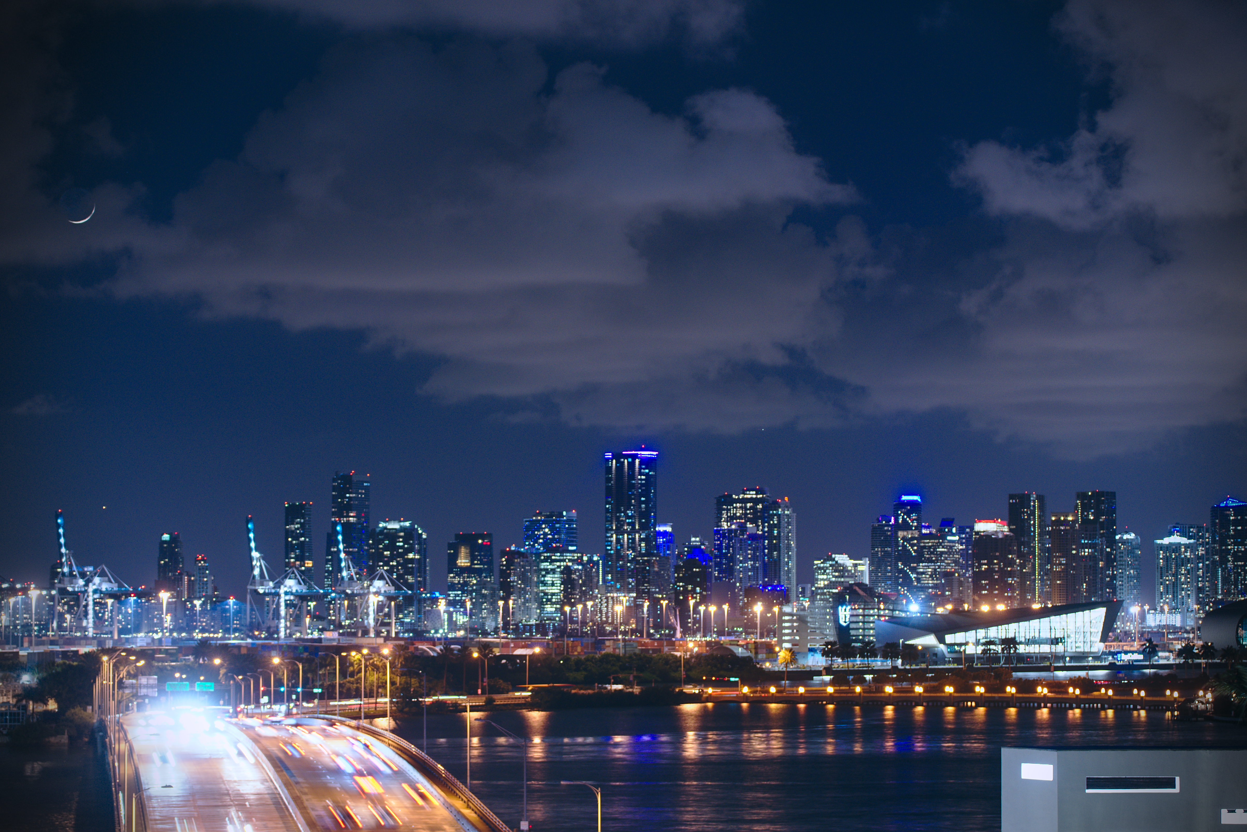 South Beach Causeway Long Exposure