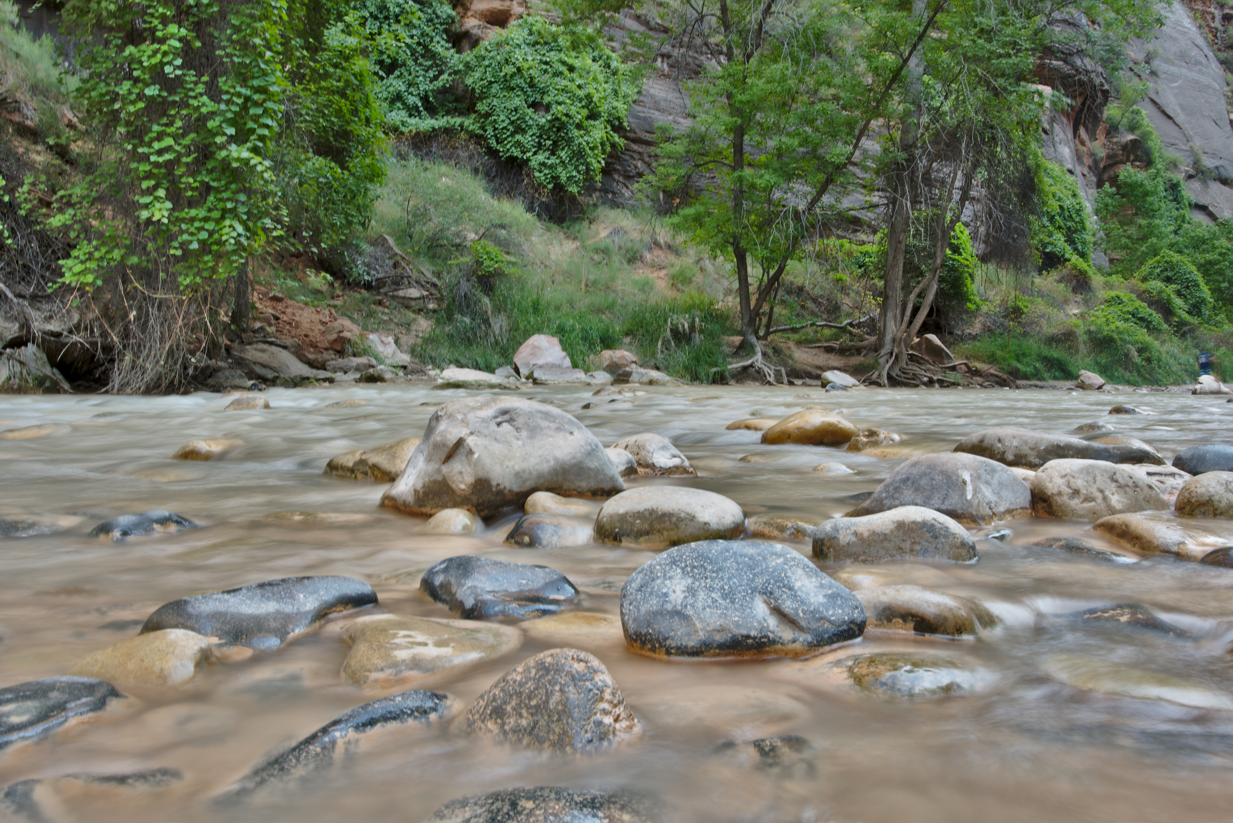 1 second exposure near watchman trail 